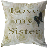 I Love My Sister Pillow