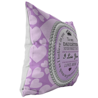 Daughter - Purple Pillow
